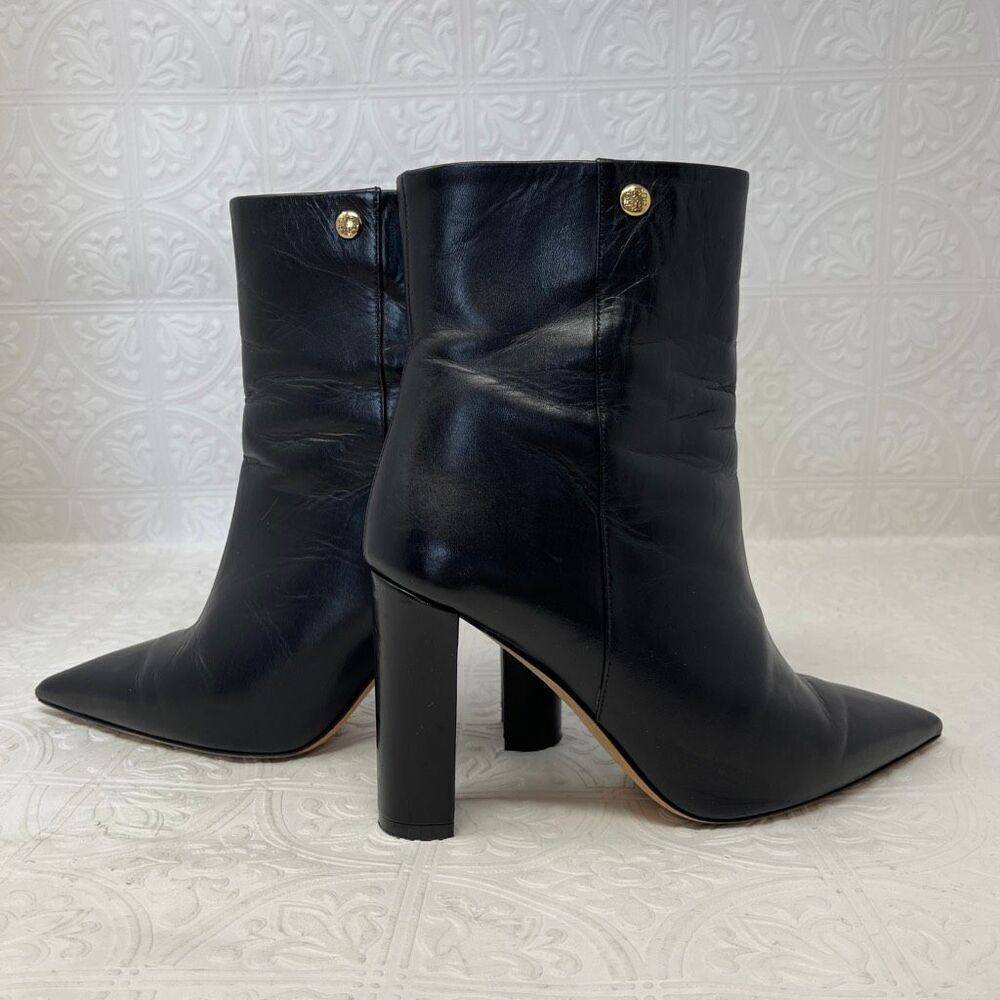 Tory Burch 90 mm Penelope Bootie in black leather. Sz 7
